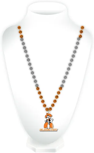 Vista 32 de Rico Industries NCAA Fan Shop - Cuentas estilo Mardi Gras con logotipo del equipo 3-Color del