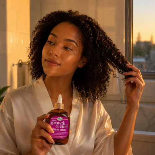 Vista 5 de Difeel Biotin Growth and Curl - Mezcla de aceite para el cabello, tamaño de viaje, 2.5 onzas.