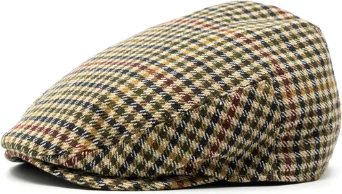 Vista 14 de Gorra plana clásica de retazos de espiga a cuadros Newsboy Ivy Hat