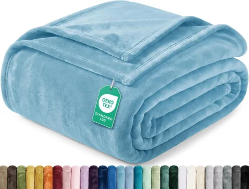 Vista 12 de Utopia Bedding Manta de forro polar negro, tamaño individual, ligera, mullida, suave, antiestática de microfibra (60 x 80 pulgadas)