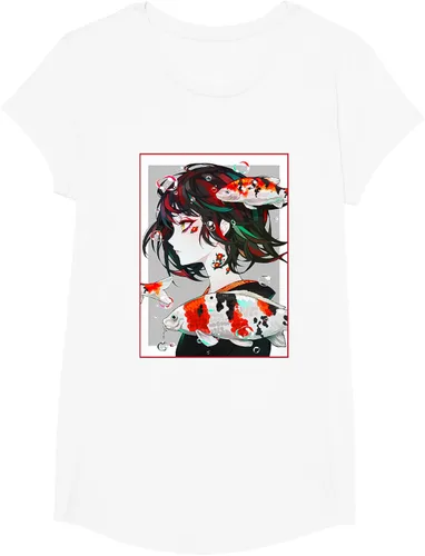 Vista 25 de Camiseta de anime anime japonés estético Otaku Negro