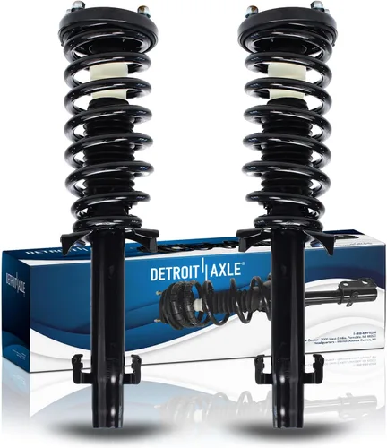 Vista 13 de Detroit Axle - Puntales 4WD para Ford Expedition Lincoln Navigator 1997-2002, 4 puntales completos con muelle helicoidal delantero trasero 1998 1999