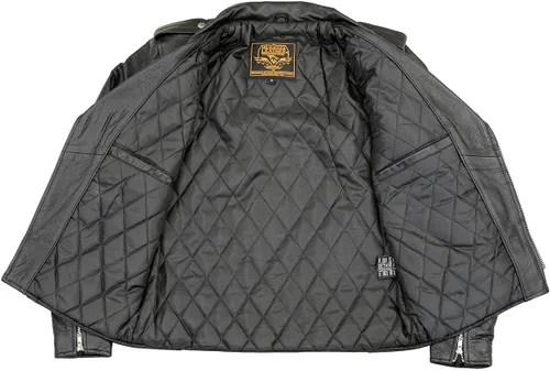 Vista 4 de Milwaukee cuero para hombre motocicleta