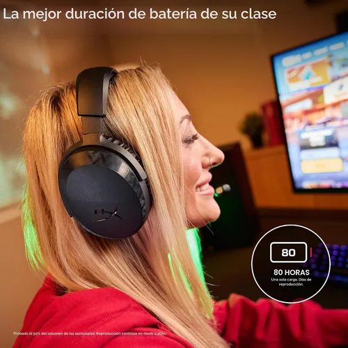 Vista 2 de HyperX Cloud Stinger 3 - Auriculares inalámbricos para juegos para Xbox, HyperX Signature Comfort, diadema ajustable, inalámbricos, color negro