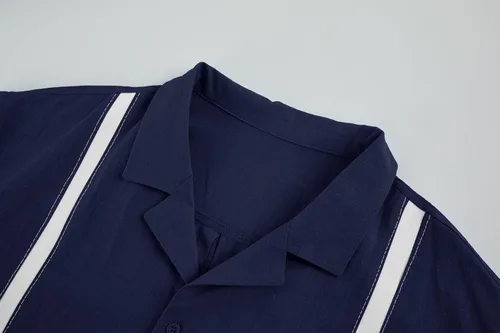 Vista 2 de Xenuay Camisas guayabera de algodón y lino para hombre, camisa de manga larga con botones