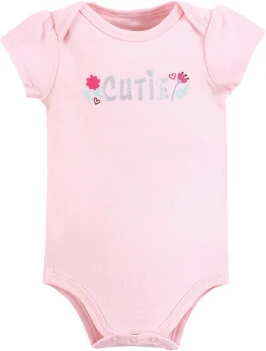 Vista 352 de Hudson Baby baby-girls Cotton Bodysuits 3-pack