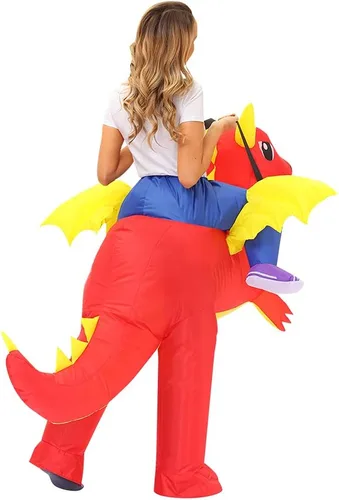 Vista 6 de Disfraz inflable de dinosaurio de Pterodáctilo para adultos y niños