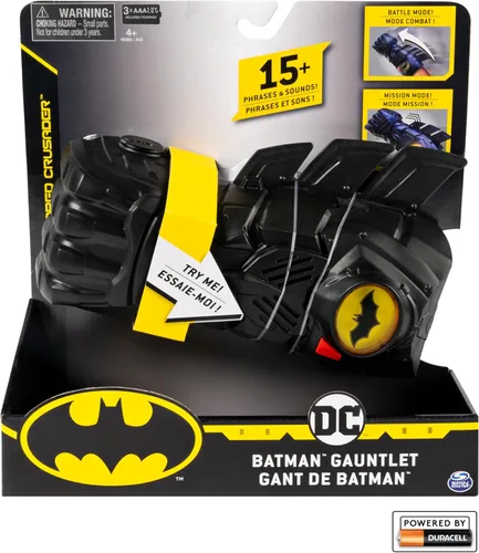 Vista 2 de DC Comics Batman Interactive Guantelete con más de 15 frases y sonidos, para niños de 4 años en adelante