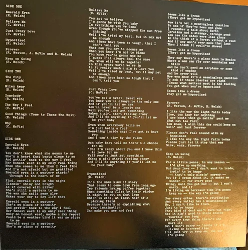Vista 4 de FLEETWOOD MAC Mystery To Me VG+ Funda VG++ Letra Original Sleeve 1973