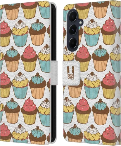 Vista 166 de Head Case Designs Assortment Cupcakes Happiness Leather Wallet Case Compatible with Samsung Galaxy A07 4G Surtido