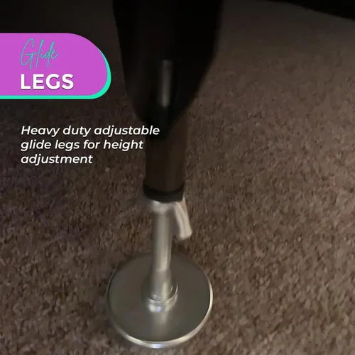 Vista 6 de Kings Brand Furniture Patas deslizantes ajustables para marco de cama roscado – Patas de cama para reemplazar ruedas – Reemplazo de patas de cama