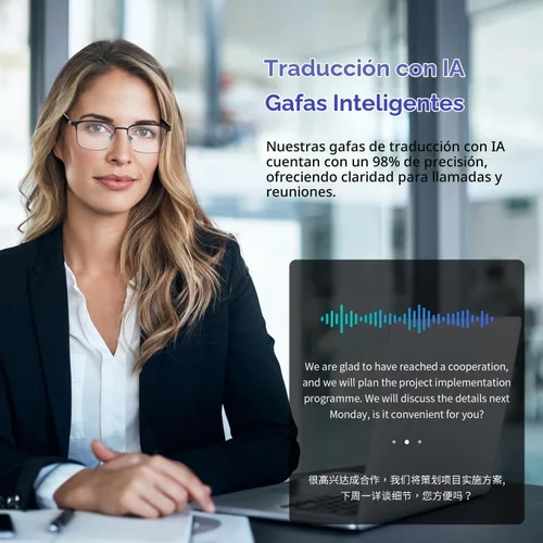 Vista 6 de Gafas Bluetooth para hombres y mujeres, lentes fotocrómicas, lentes