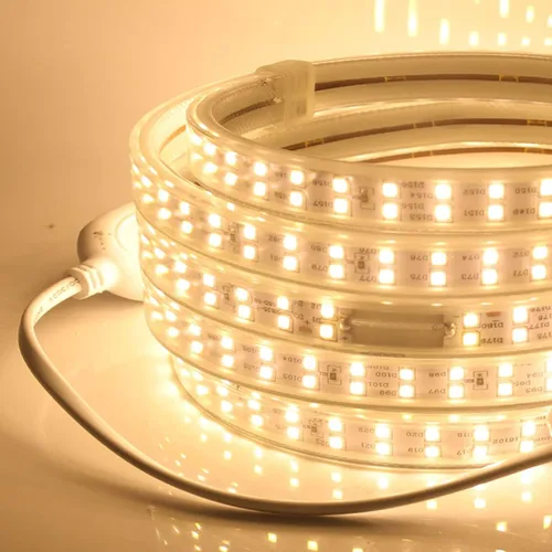 Vista 2 de SUYOOULIN Tira de luces LED, 3.3 pies/3.3 ft súper brillante 4000 lúmenes, 2835 180 LEDs/S/M tiras de luz LED, alto voltaje AC110V-130V Waterpoof
