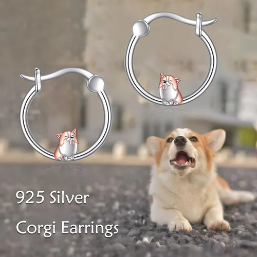 Vista 120 de VONALA Bonitos aretes de aro de plata de ley 925, regalos de cumpleaños para mujer