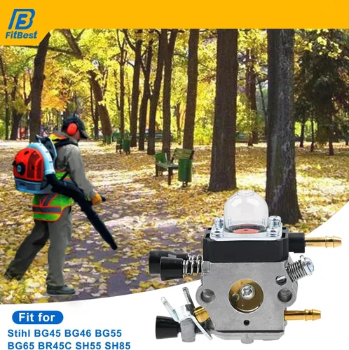 Vista 3 de FitBest C1Q-S68 Kit de afinación de carburador para soplador de hojas Stihl BG45 BG46 BG55 BG65 BR45C SH55 SH85 – Sustituye Zama C1Q-S64/C1Q-S68 e