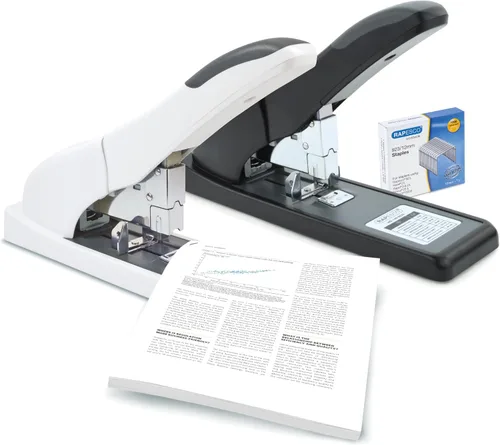 Vista 4 de Rapesco ECO HD-140 - Engrapadora resistente, color blanco suave, 140 hojas (1396)