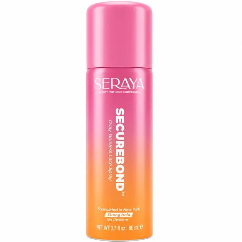 Vista 7 de SERAYA SecureBond - Spray de fusión de encaje sin pegamento, spray de peluca de fuerte sujeción para pelucas de encaje frontal y frontales, secado