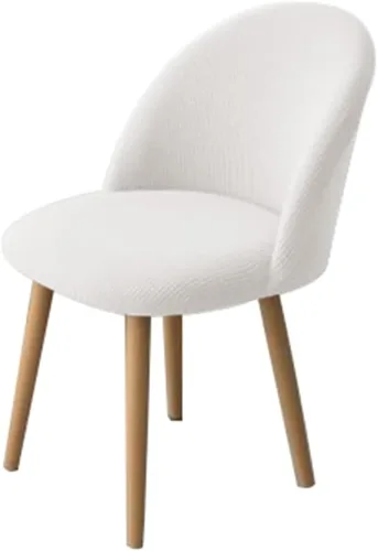 Vista 23 de XMNTG Juego de 4 fundas elásticas de jacquard gris para silla de comedor, con respaldo curvado, fundas para silla de acento modernas de mediados