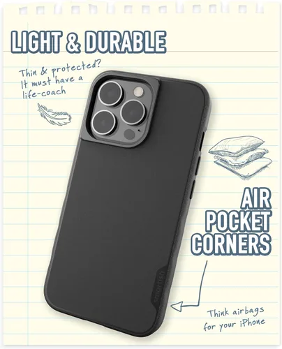 Vista 5 de Smartish® Funda delgada para iPhone 13 Pro - Gripmunk - [ligera + protectora] Funda de agarre fina - Black Tie Affair