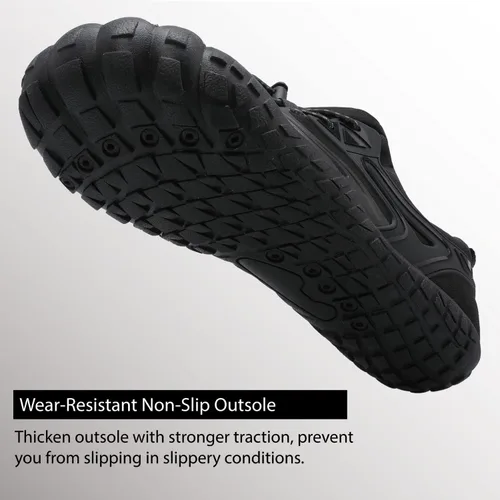 Vista 7 de L-RUN - Zapatos deportivos para el agua, calzado acuático unisex con sensación descalza para natación, senderismo, caminar