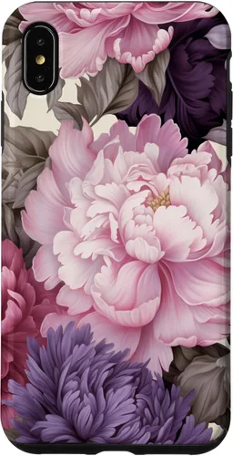Vista 11 de Elegant Blush Pink And Purple Vintage Floral Rose And Peony Case for iPhone 16