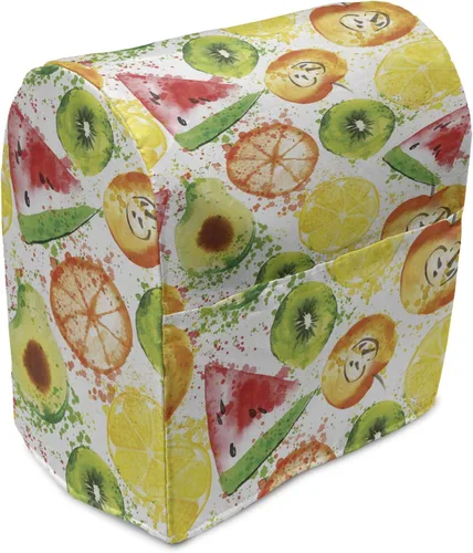 Vista 55 de Ambesonne Funda moderna para batidora, patrón de estrellas pequeñas como diamantes para la oficina en casa, arte contemporáneo, organizador