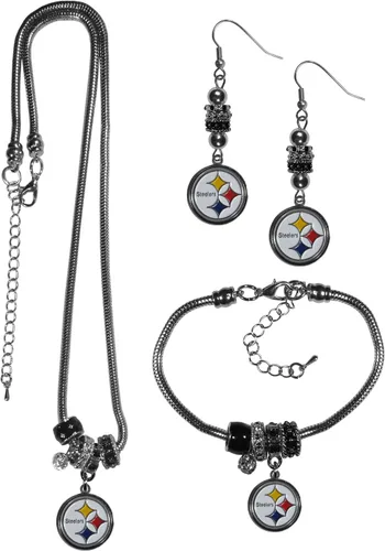 Vista 45 de Siskiyou Sports NFL womens Euro Bead Jewelry 3 piece Set