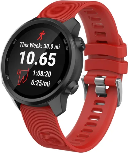 Vista 8 de ISABAKE - Correa de reloj de 0.787 in para Garmin Forerunner 245 645/Vivoactive 3/Venu Sq Negro