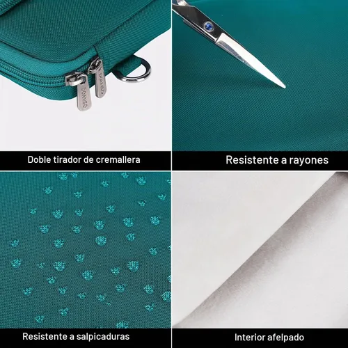 Vista 5 de DOMISO 360 Funda protectora para laptop MacBook Air M5 de 15 pulgadas Turquesa