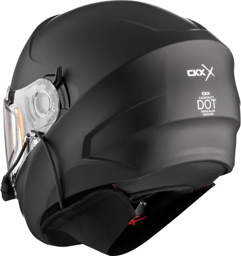 Vista 3 de CKX Casco integral Contact con doble escudo eléctrico sólido