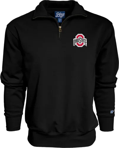 Vista 8 de Blue 84 Sudadera con cremallera de un cuarto para hombre de la NCAA