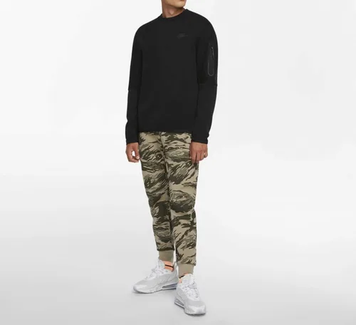 Vista 4 de Nike Sudadera deportiva Tech Fleece Crew para hombre