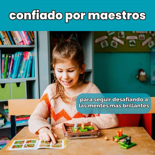 Vista 8 de SmartGames Squirrels Go Nuts Sliding Logic - Juego de rompecabezas de viaje con 60 desafíos para niños a partir de 6 años