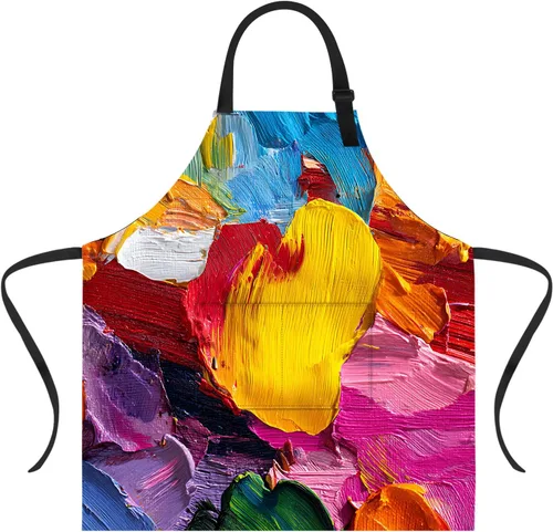 Vista 16 de Delantal divertido con 2 bolsillos para hombres y mujeres, barbacoa, parrilla, delantales con babero ajustable, regalos, cocina, cocina de la cocina