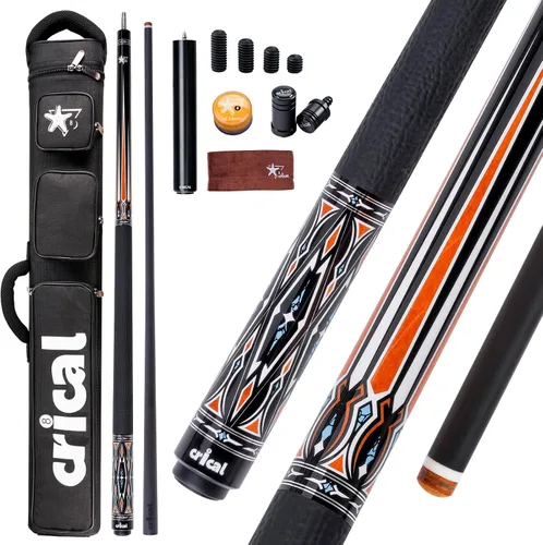 Vista 12 de CRICAL Carbon Fiber Pool Cue Set, Low Deflection, Pro Taper Shaft, 58 Inch