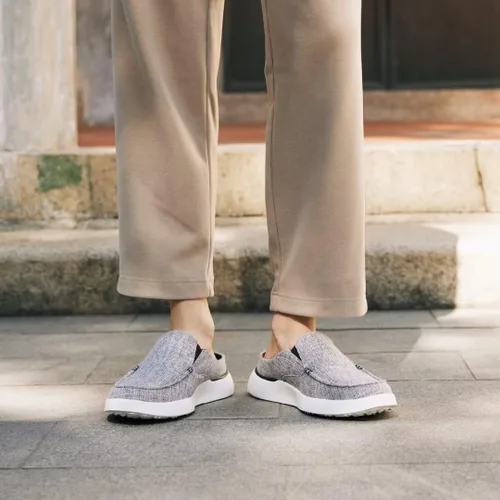 Vista 3 de OrthoComfoot Mocasines cómodos para hombre y sin cordones para fascitis plantar, zapatos para caminar en barco para aliviar el dolor de pies