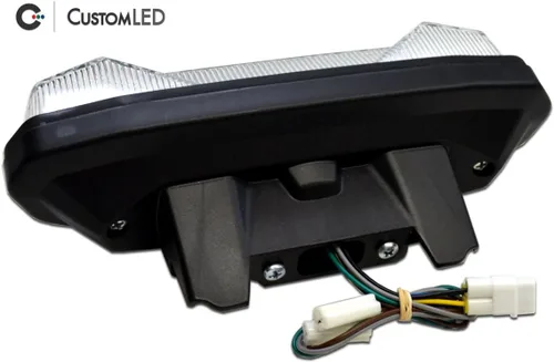 Vista 4 de Blaster-X - Luz trasera LED integrada para Yamaha FZ-09 2014-2016 (lente transparente)