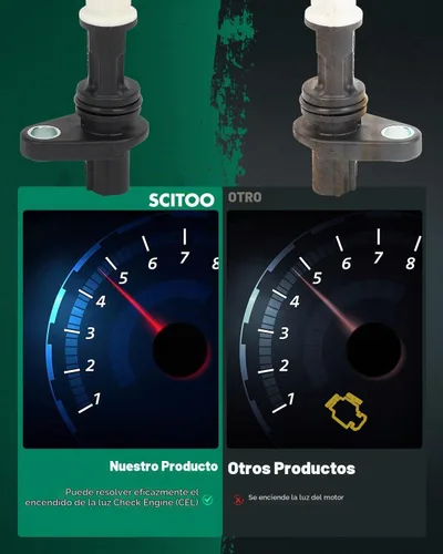 Vista 5 de SCITOO Sensor de manivela Sensor de posición del cigüeñal Compatible con Honda Odyssey Accord para Acura RDX 37500R40A01 PC813 para Honda