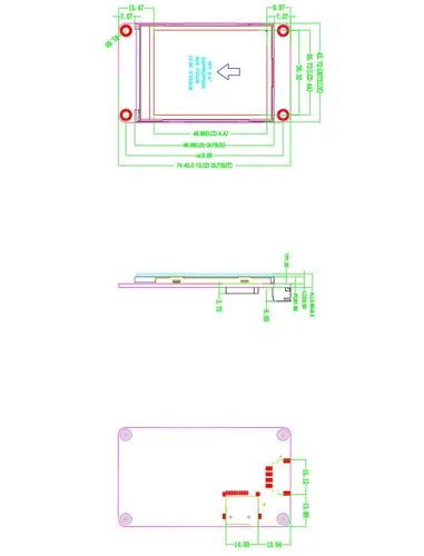 Vista 7 de Inglés Nextion Mejorado 2.4 '' HMI USART UART Serial TFT Touch Display Module Panel de pantalla (NX3224K024)