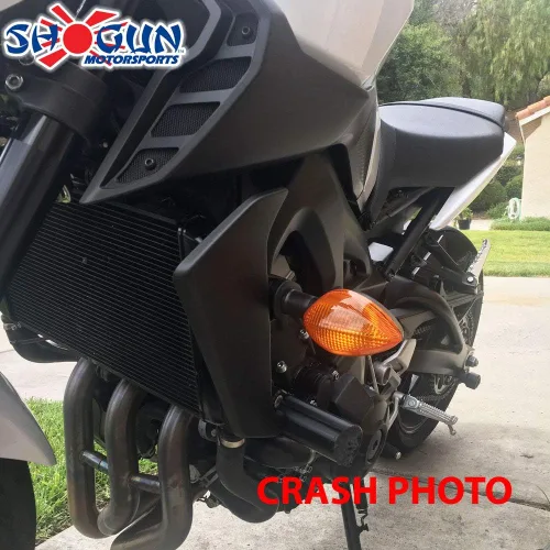 Vista 3 de Shogun Yam MT-09 MT 09 MT09 2018 2019 2020 FZ09 FZ 09 2017 Negro Deslizadores de marco sin corte para modelos ABS y no ABS - 750-6429 - Fabricado
