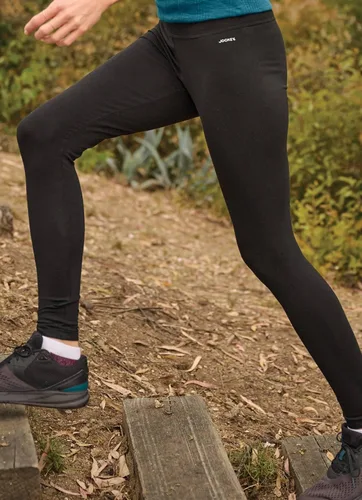 Vista 3 de Leggings Jockey al tobillo, cintura ancha, para mujer Negro