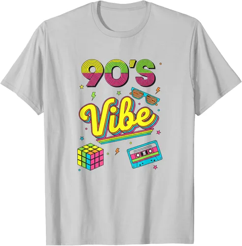 Vista 47 de 90s Nostalgia Retro Apparel - 90'S Vibe Retro T-Shirt Negro