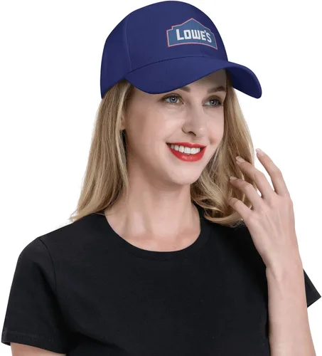 Vista 6 de Gorra de béisbol unisex ajustable Fashion_Lowe'S-Logo-Blue_ Sandwich Cap
