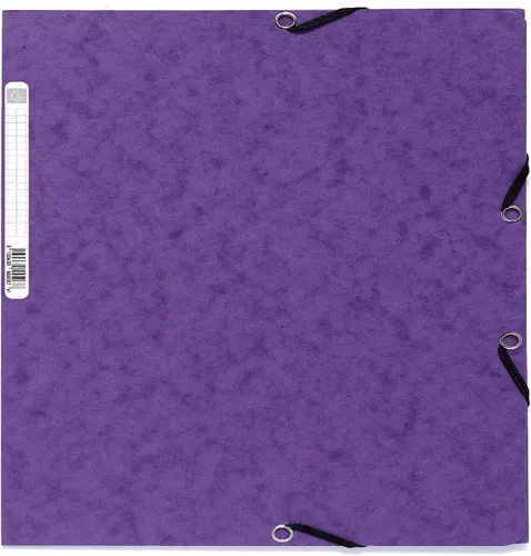 Vista 7 de Exacompta - Ref 55515E - Colección Europa - Carpetas Elásticas de 3 Solapas - Apto para Documentos A4, Tarjeta Brillante de 400gsm
