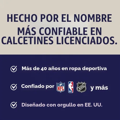 Vista 10 de For Bare Feet NFL - Calcetines unisex para niños de la NFL Mvp Crew