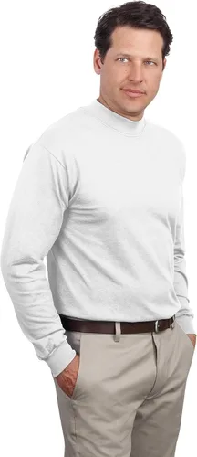 Vista 4 de Port & Company PC61M Mock - Sudadera con cuello de tortuga, color negro