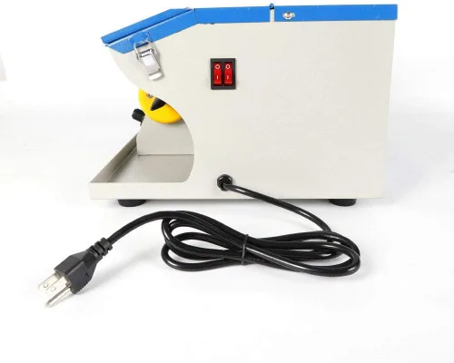 Vista 6 de Máquina pulidora de pulido KPfaster 200W Colector de polvo Pulidor de joyas Máquina de motor de pulido de mesa