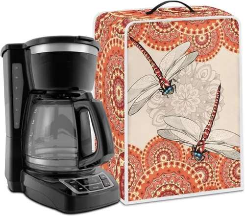 Vista 21 de Cubierta antipolvo para máquina de café, impresión de café, cubierta de protección de huellas dactilares para soporte, máquina de café, cubierta