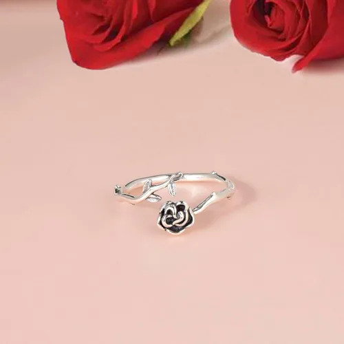 Vista 21 de CANDYFANCY Anillo de nudo celta de plata de ley 925 abierto para el dedo medio nudillo para mujer, tamaño ajustable 4-7