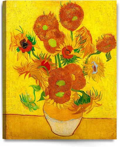 Vista 39 de Serie de pinturas de Vincent Van Gogh (favoritos). Reproducción de arte clásico de Van Gogh, impreso en lienzo, Algodón, Almond Blossom, 16x20